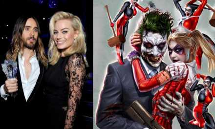 Jared Leto as the Joker, Margot Robbie as Harley Quinn