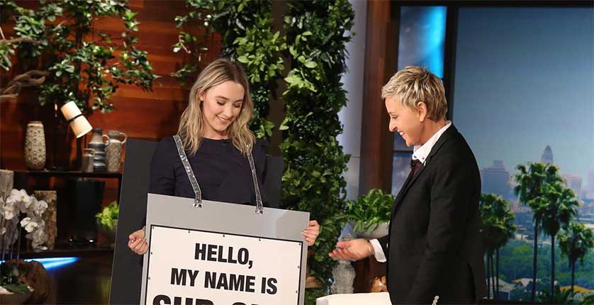 Ellen DeGeneres Shows How to Pronounce Saoirse Ronan