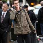 Andrew Garfield on the set of'The Amazing Spider-Man' in NYC